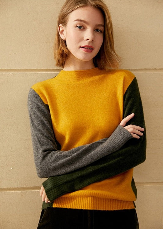 Half-neck Turtleneck Sweater