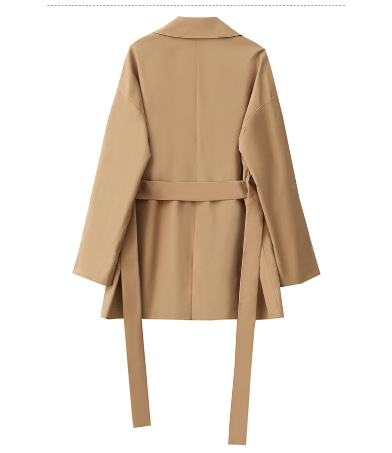 Single Button Trench Coat